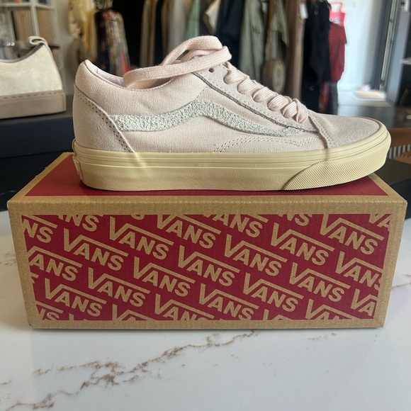 Vans old skool biscotti sneakers pink white size 6 NEW IN BOX - Picture 4 of 5